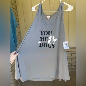 lularoe grey dog tank